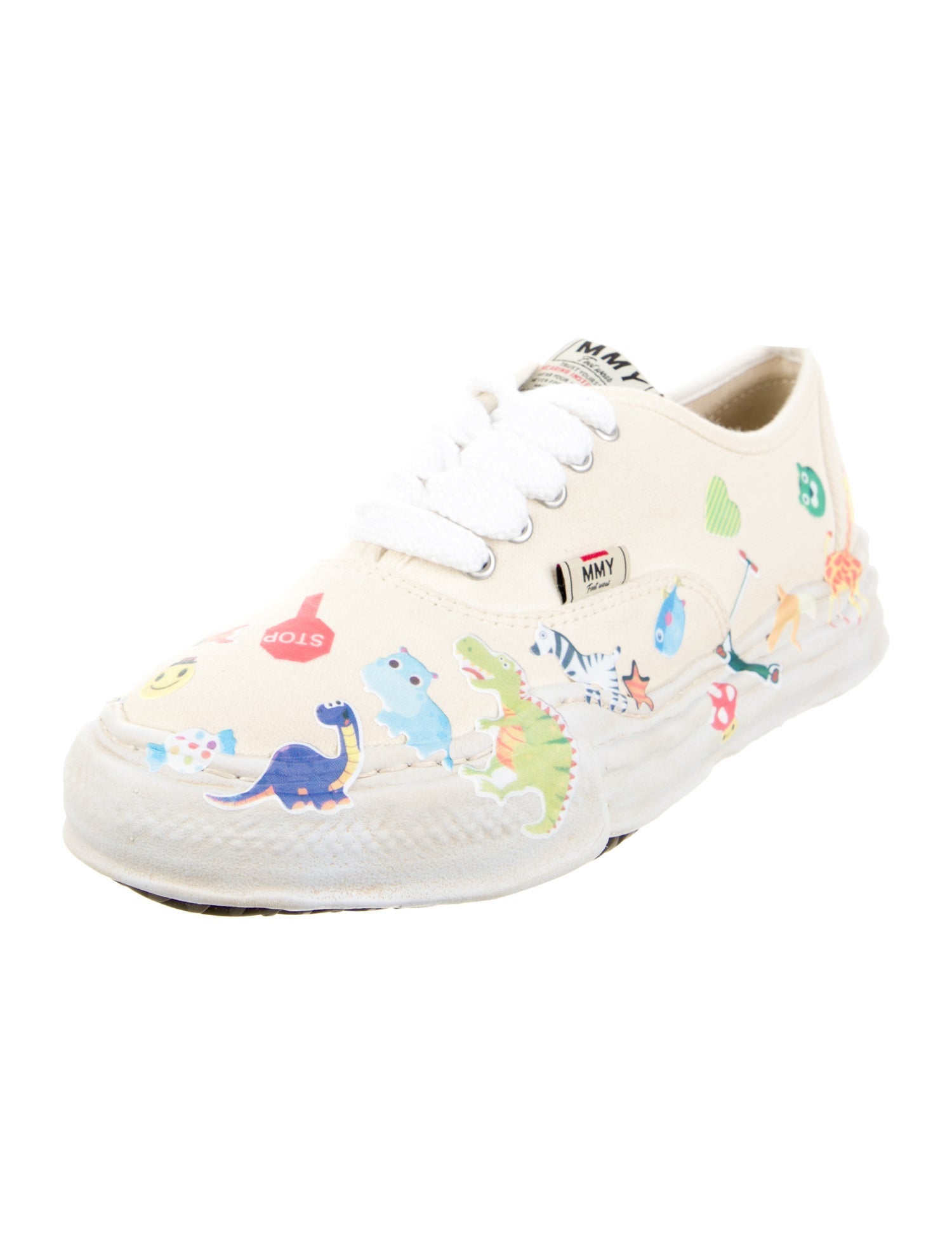 Maison Mihara Yasuhiro Canvas Printed Sneakers