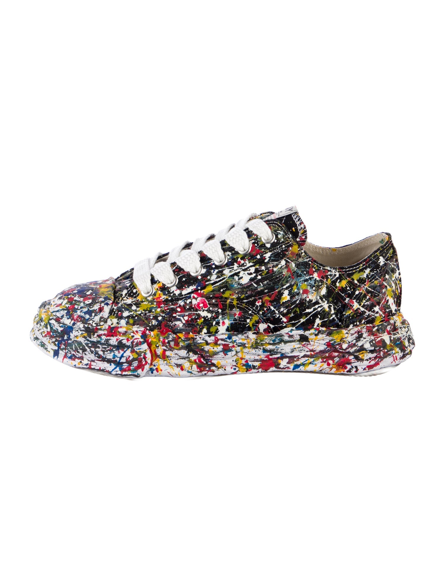 Maison Mihara Yasuhiro Canvas Printed Athletic Sneakers