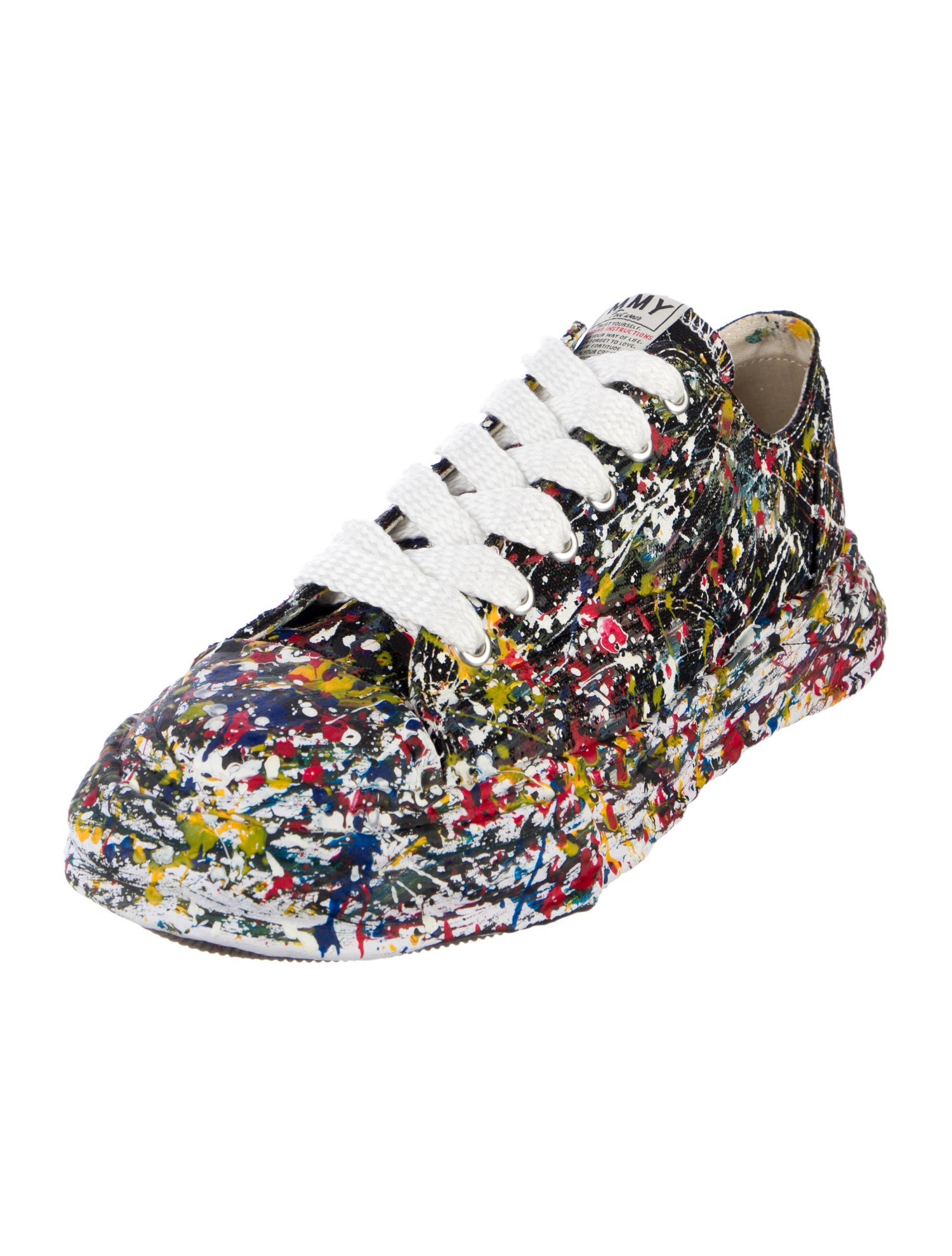 Maison Mihara Yasuhiro Canvas Printed Athletic Sneakers