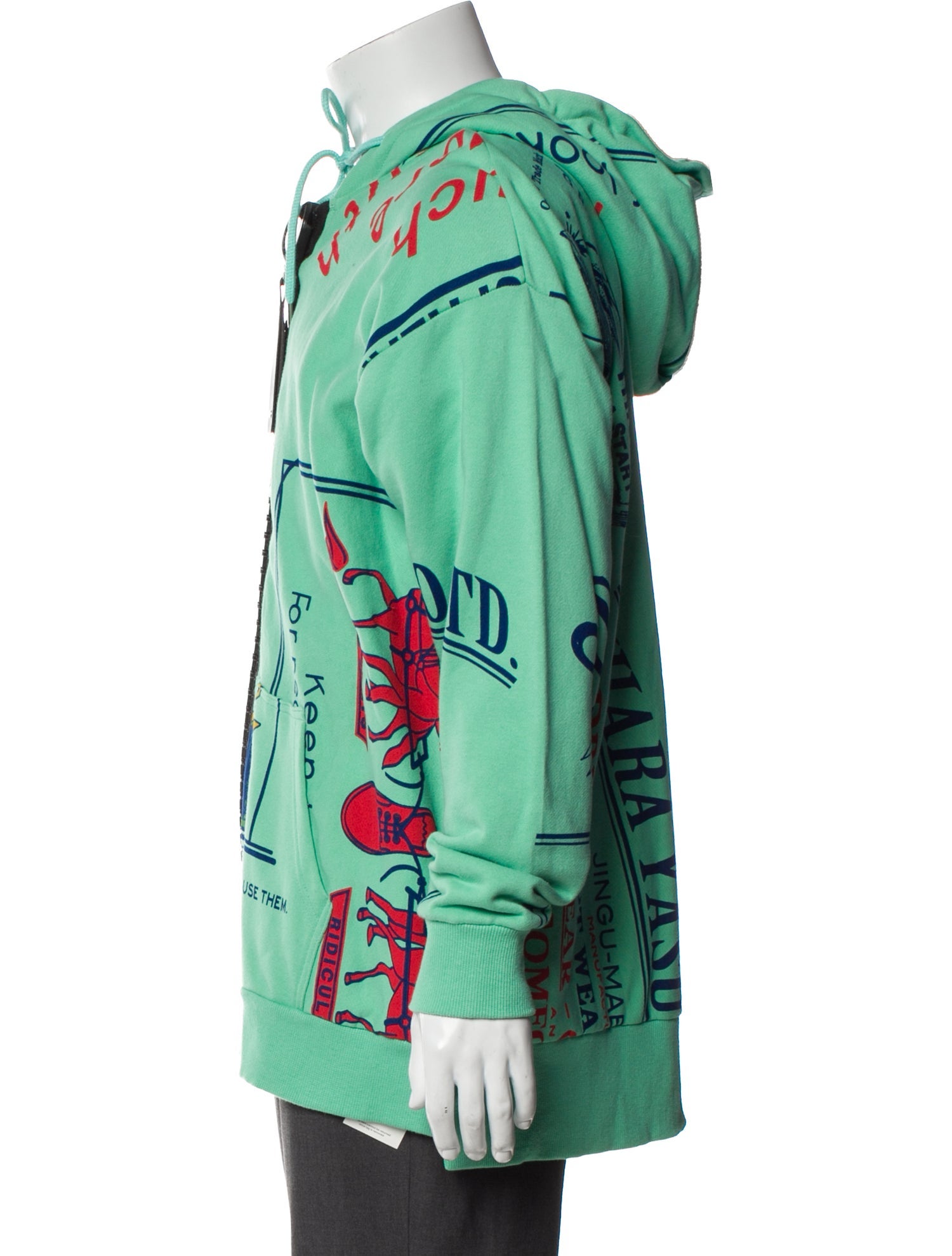 Maison Mihara Yasuhiro Graphic Print Crew Neck Hoodie