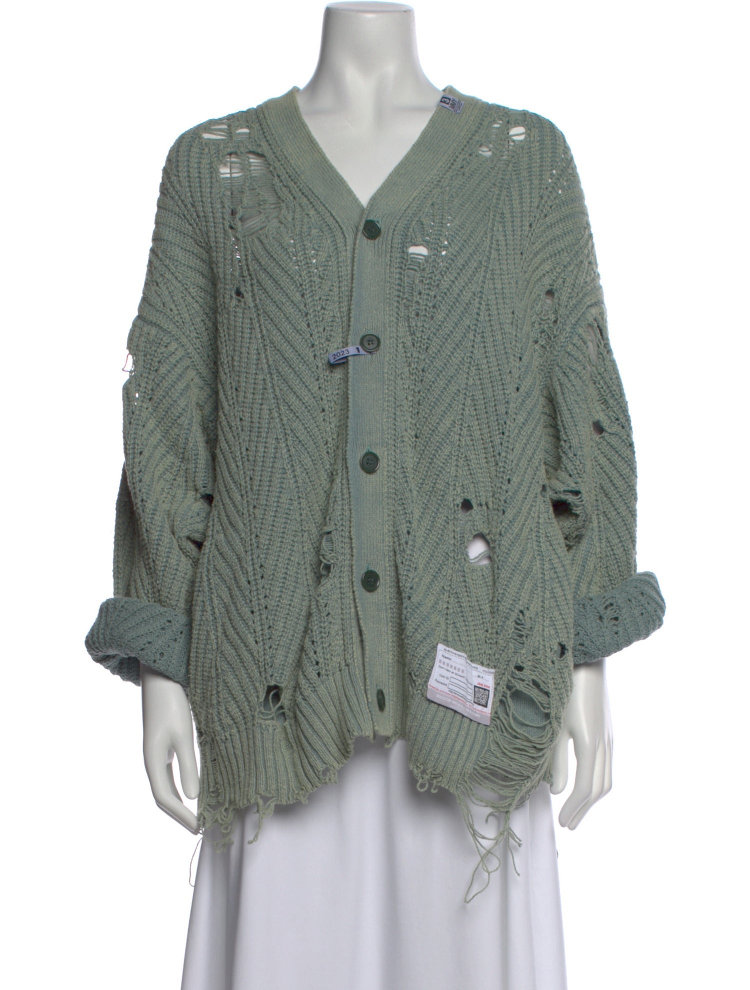 Maison Mihara Yasuhiro V-Neck Sweater