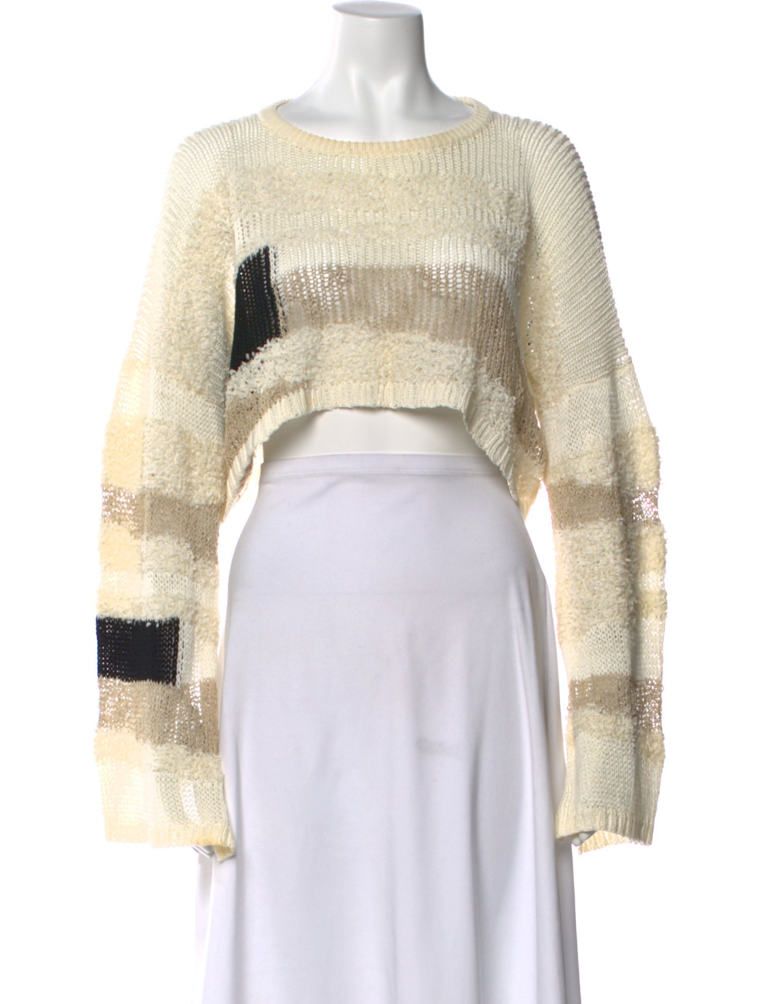 Maison Mihara Yasuhiro Striped Crew Neck Sweater