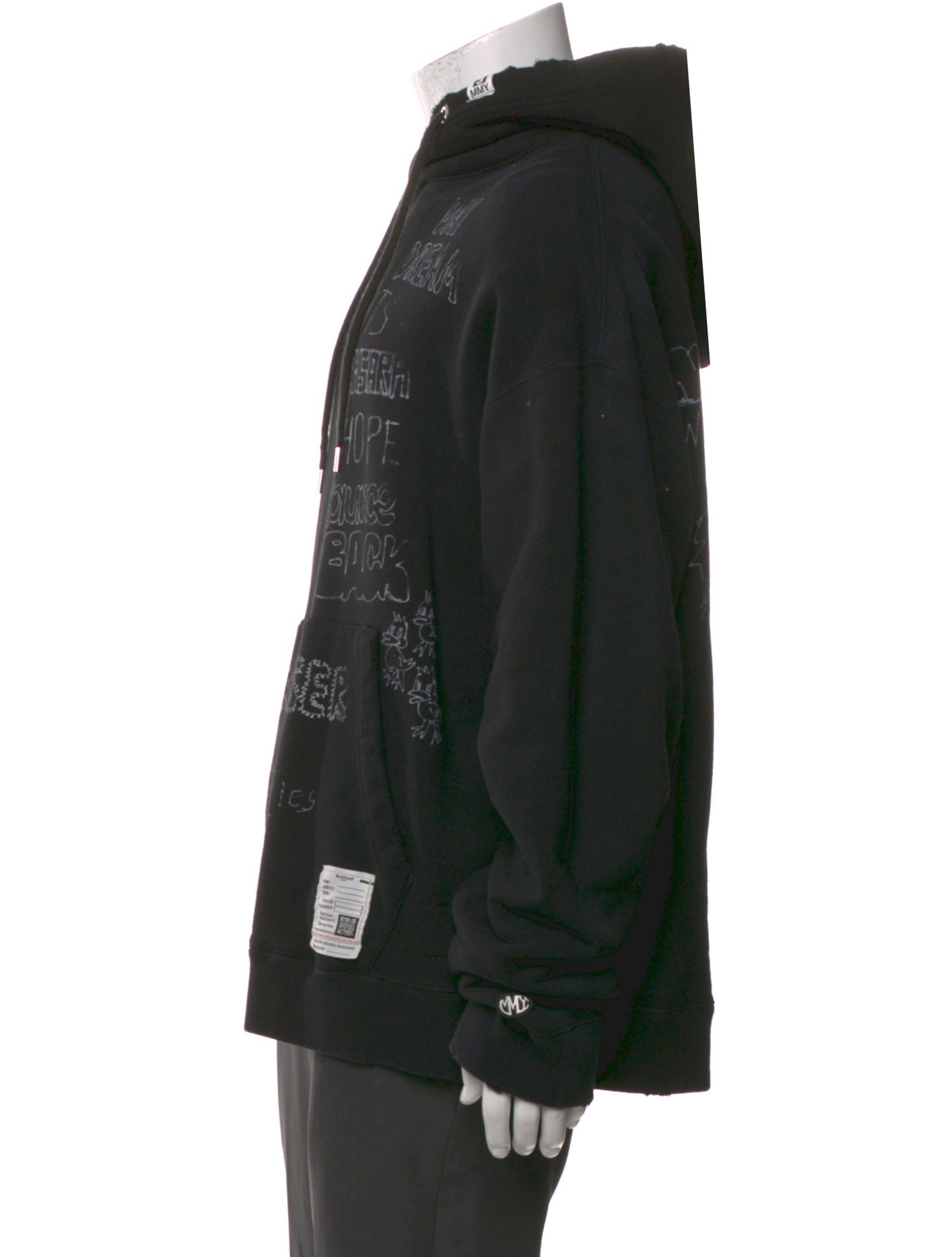 Maison Mihara Yasuhiro Graphic Print Crew Neck Hoodie
