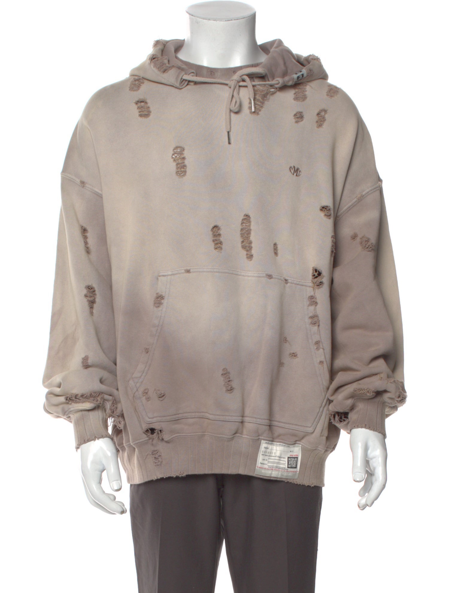 Maison Mihara Yasuhiro Crew Neck Long Sleeve Hoodie