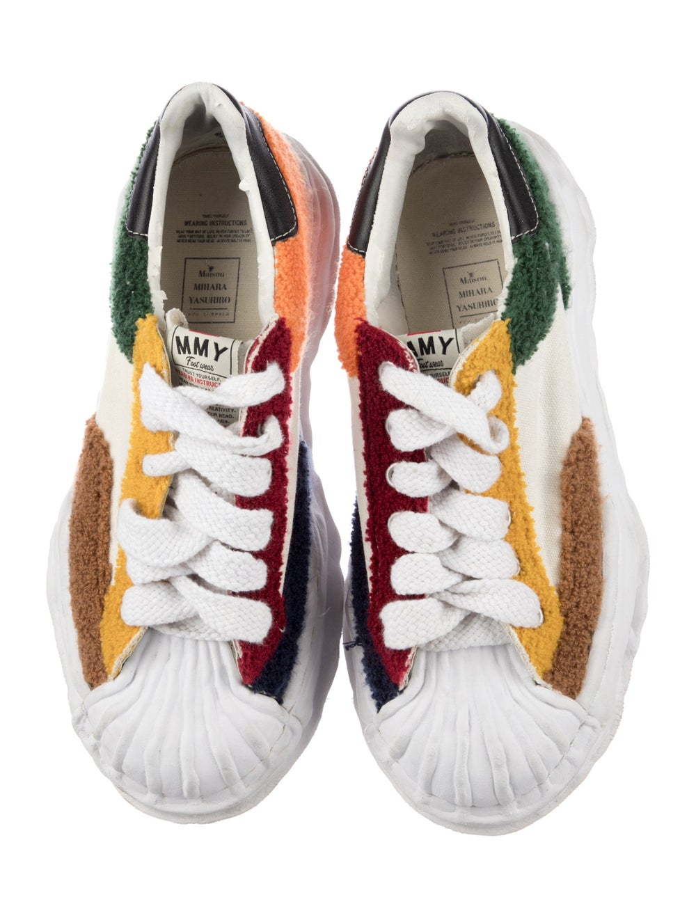 Maison Mihara Yasuhiro Canvas Patterned Sneakers - image 3