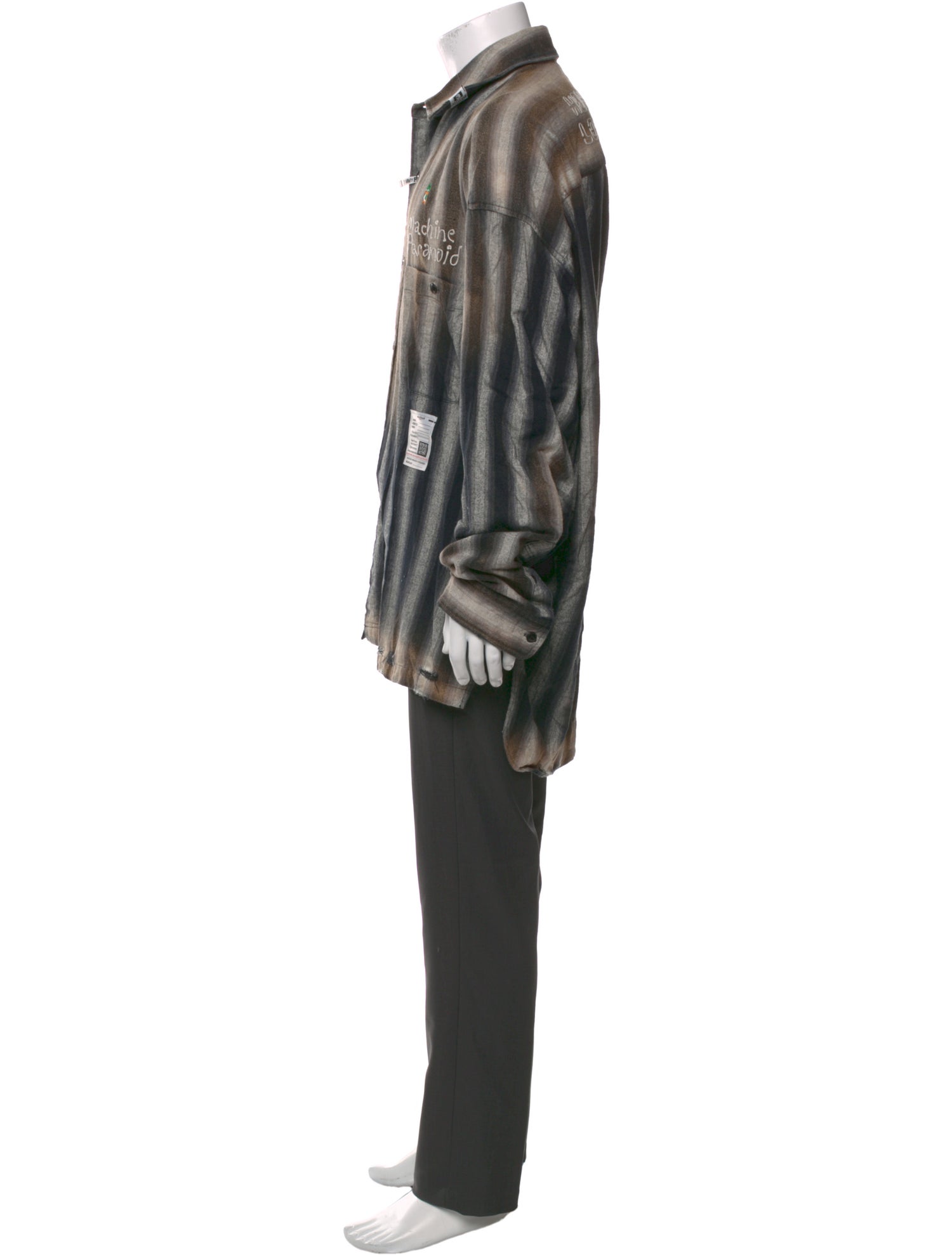 Maison Mihara Yasuhiro Striped Long Sleeve Shirt