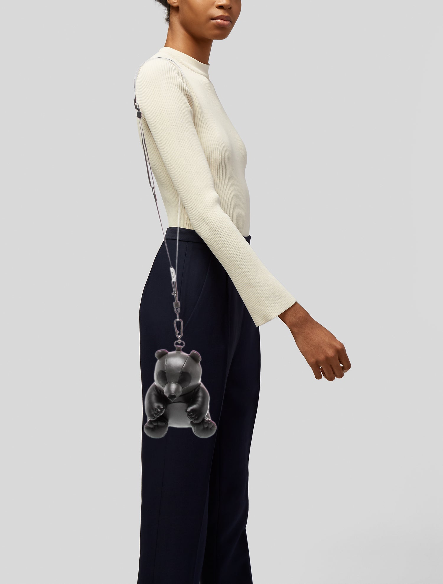 Maison Mihara Yasuhiro Leather Bucket Bag Mini w/ Tags