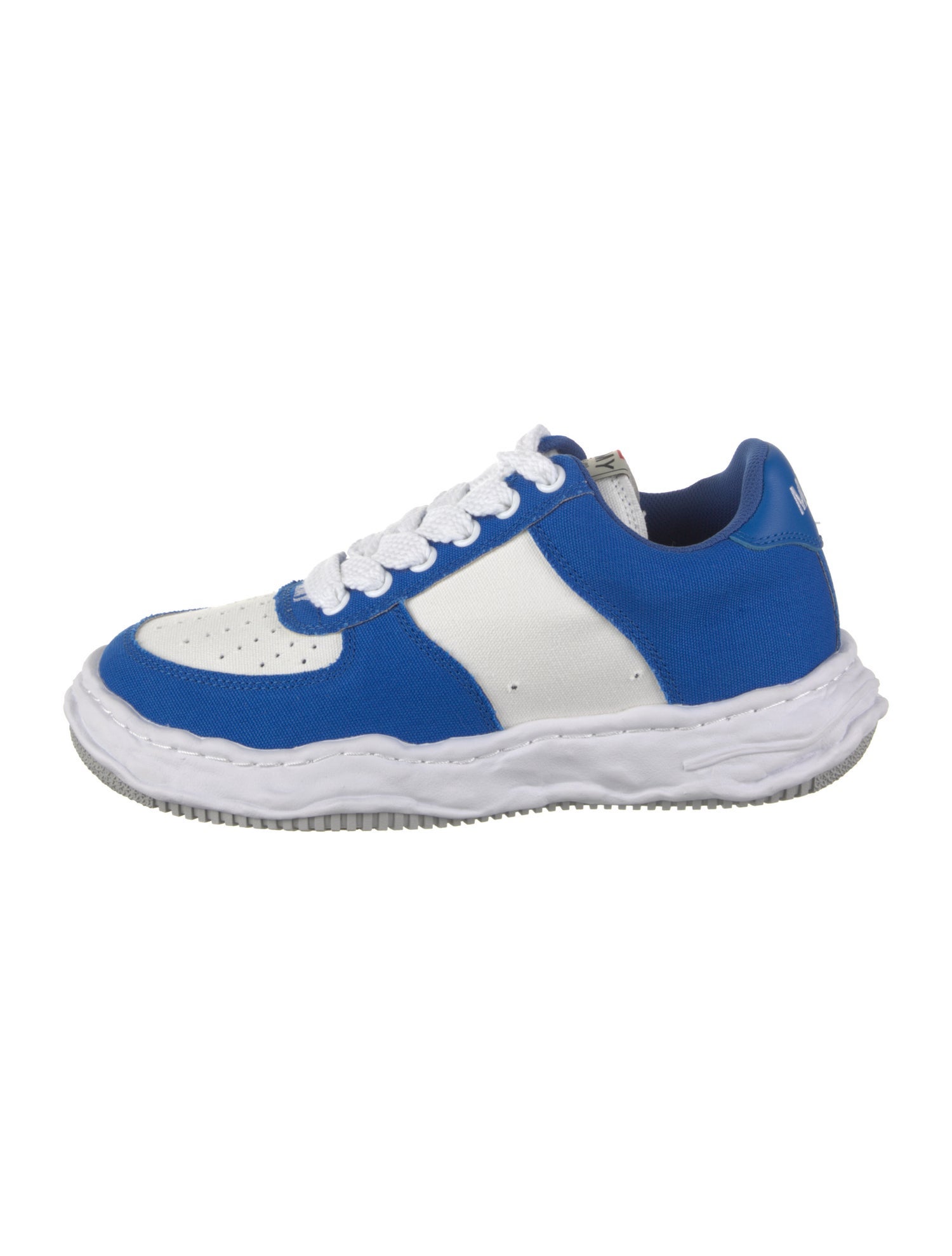 Maison Mihara Yasuhiro Canvas Colorblock Pattern Athletic Sneakers