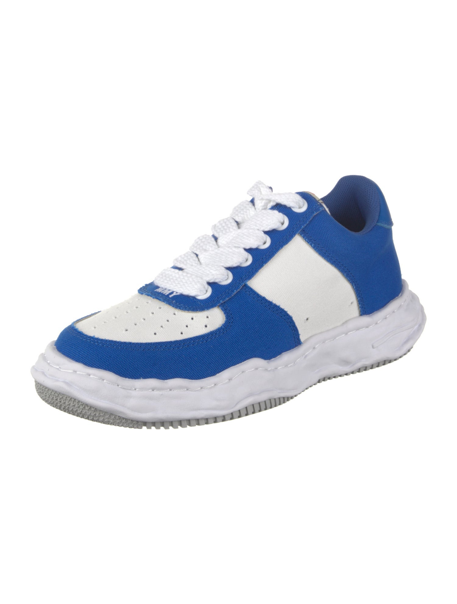 Maison Mihara Yasuhiro Canvas Colorblock Pattern Athletic Sneakers