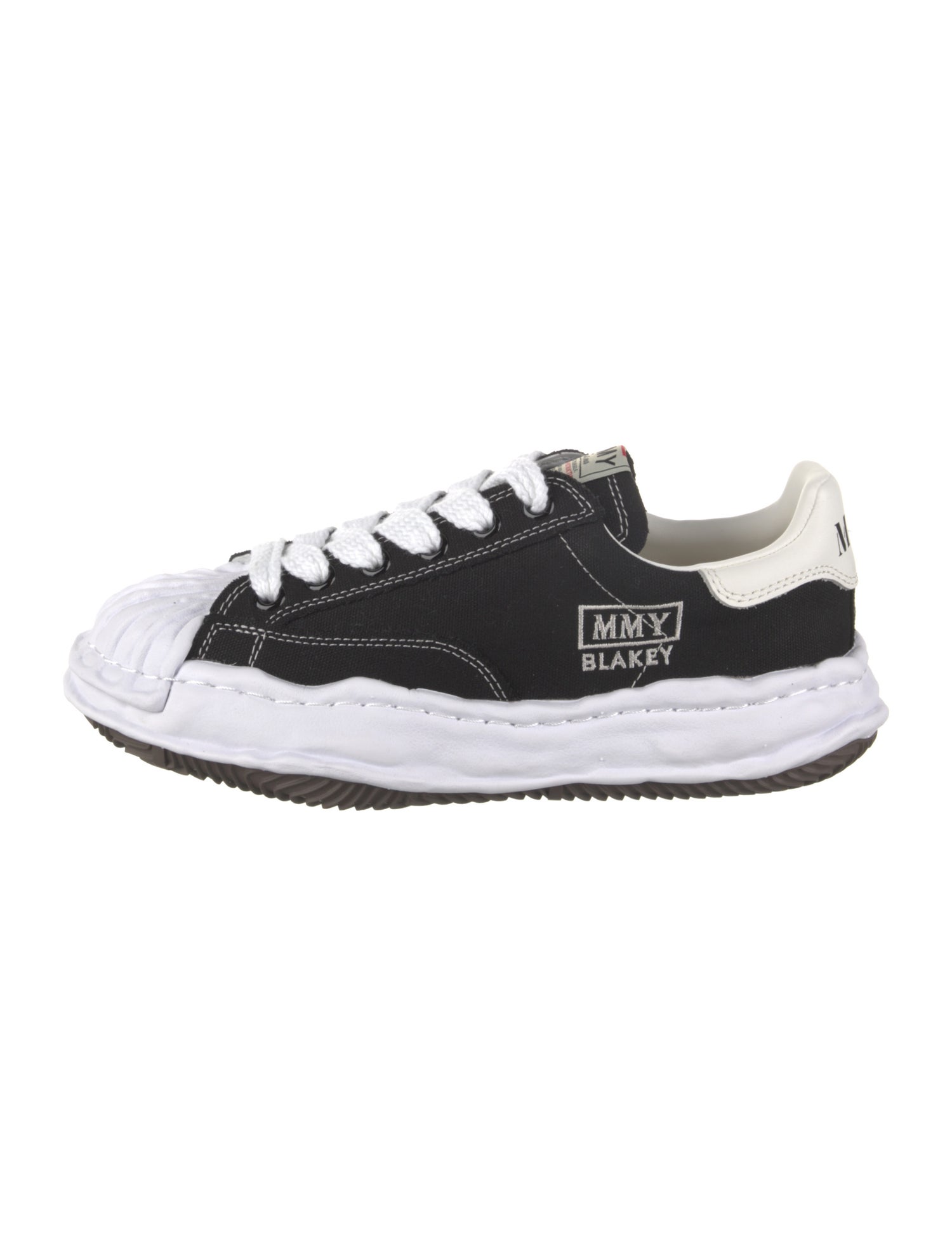 Maison Mihara Yasuhiro Canvas Printed Athletic Sneakers