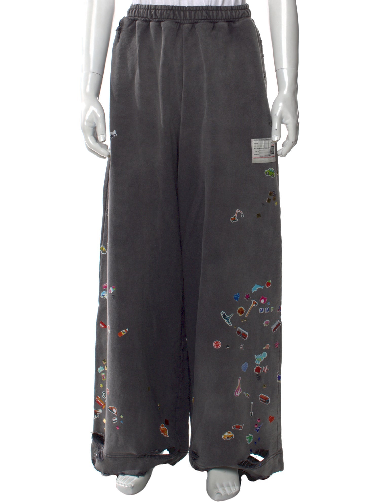 Maison Mihara Yasuhiro Graphic Print Pants w/ Tags