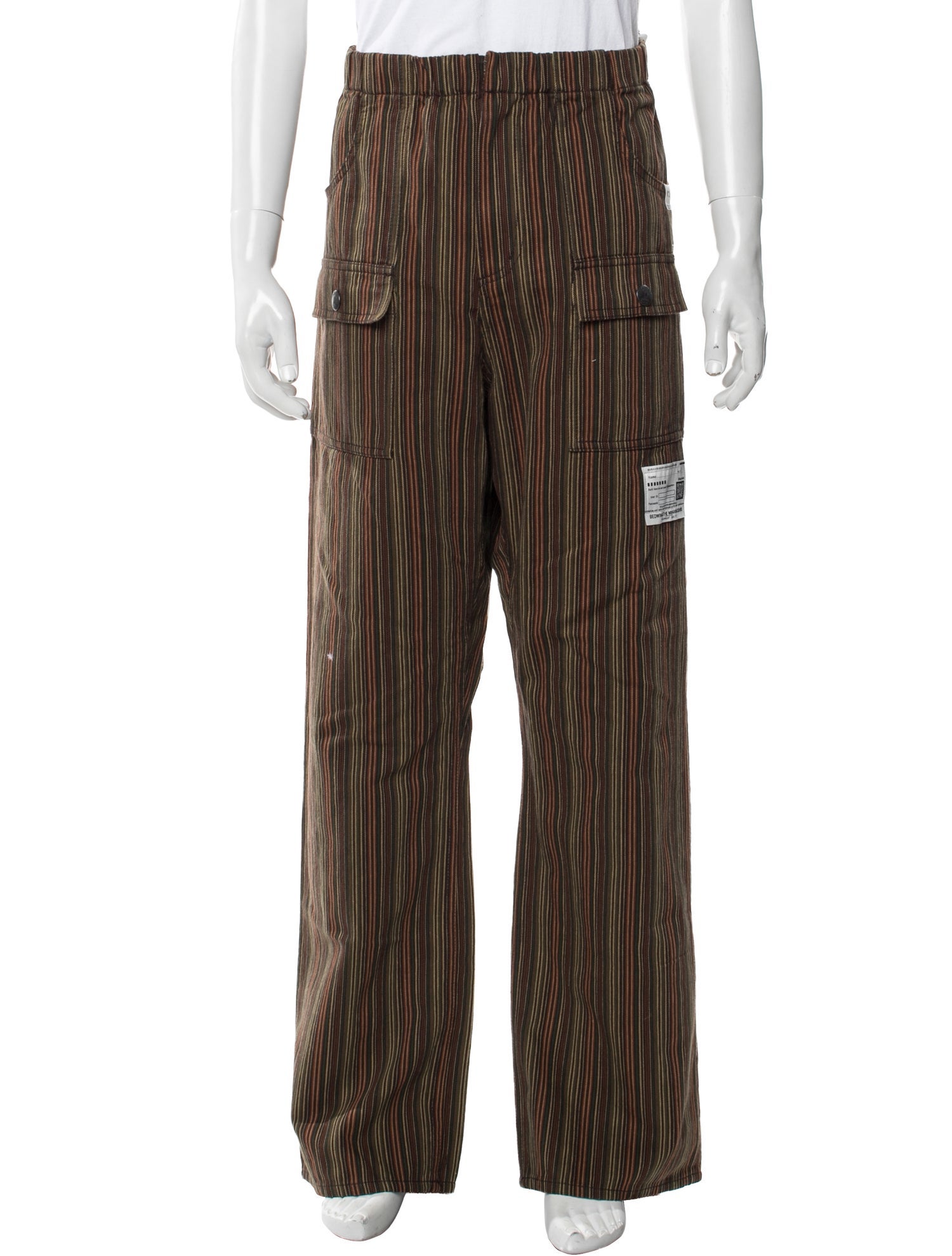 Maison Mihara Yasuhiro Striped Cargo Pants w/ Tags