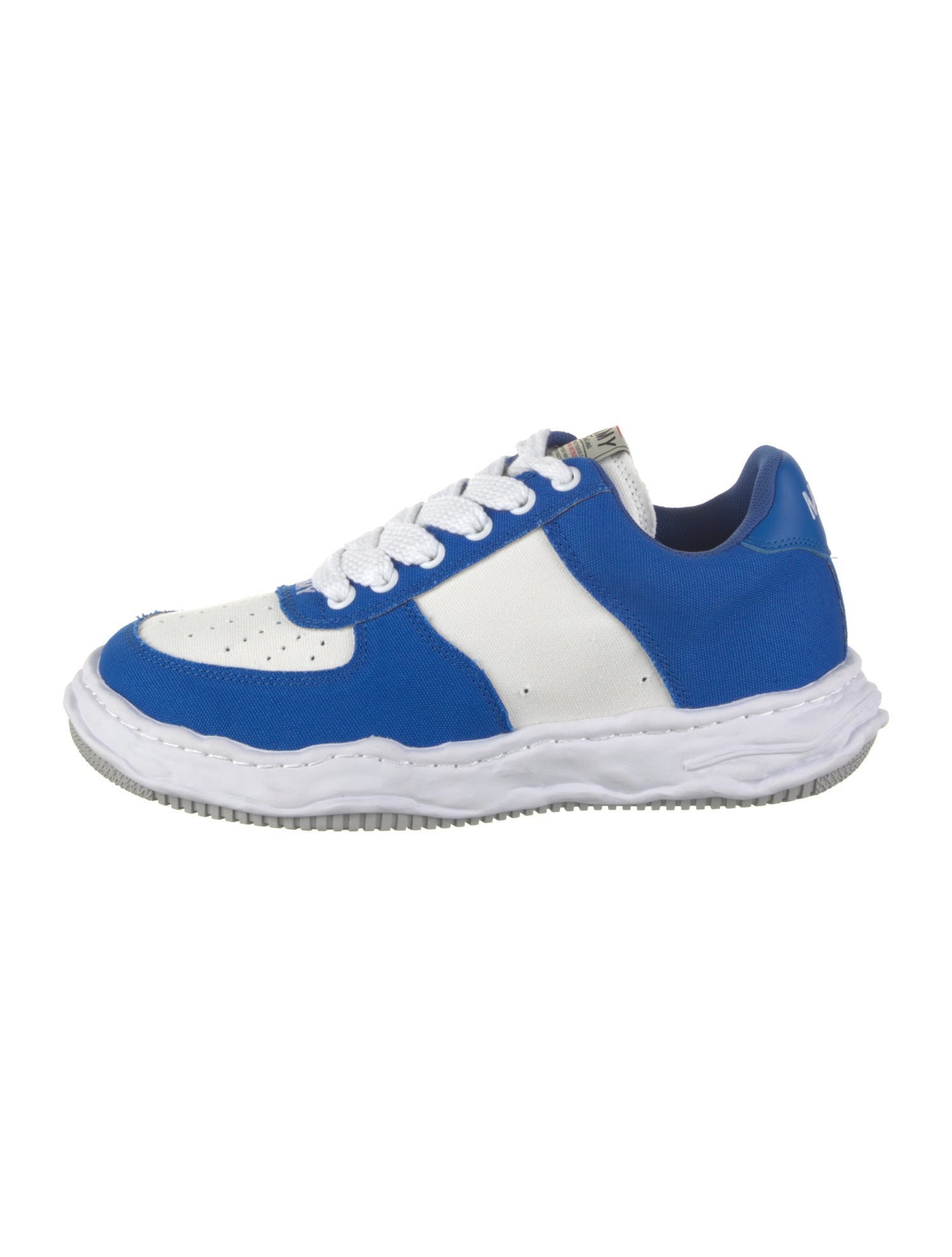Maison Mihara Yasuhiro Canvas Colorblock Pattern Athletic Sneakers