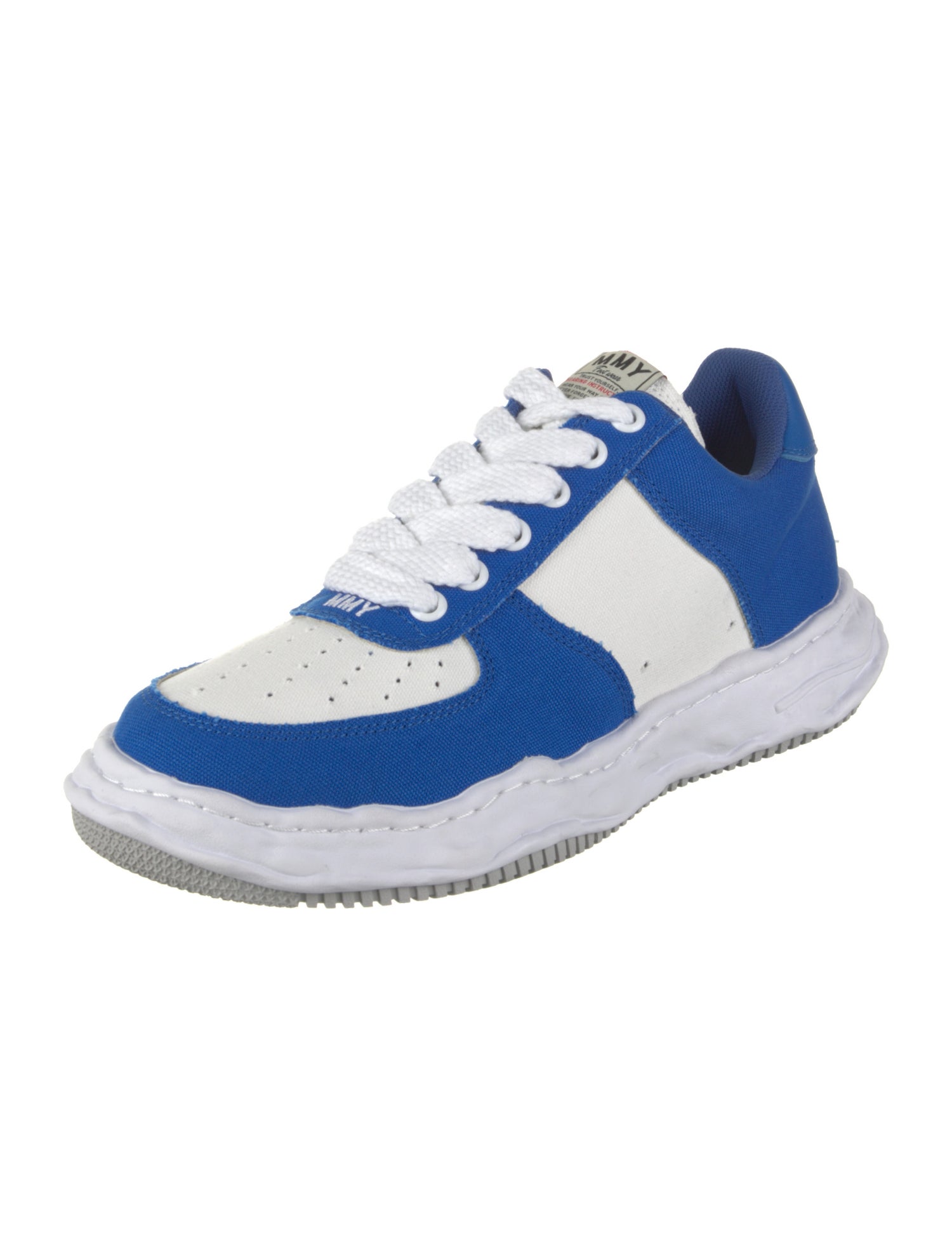 Maison Mihara Yasuhiro Canvas Colorblock Pattern Athletic Sneakers