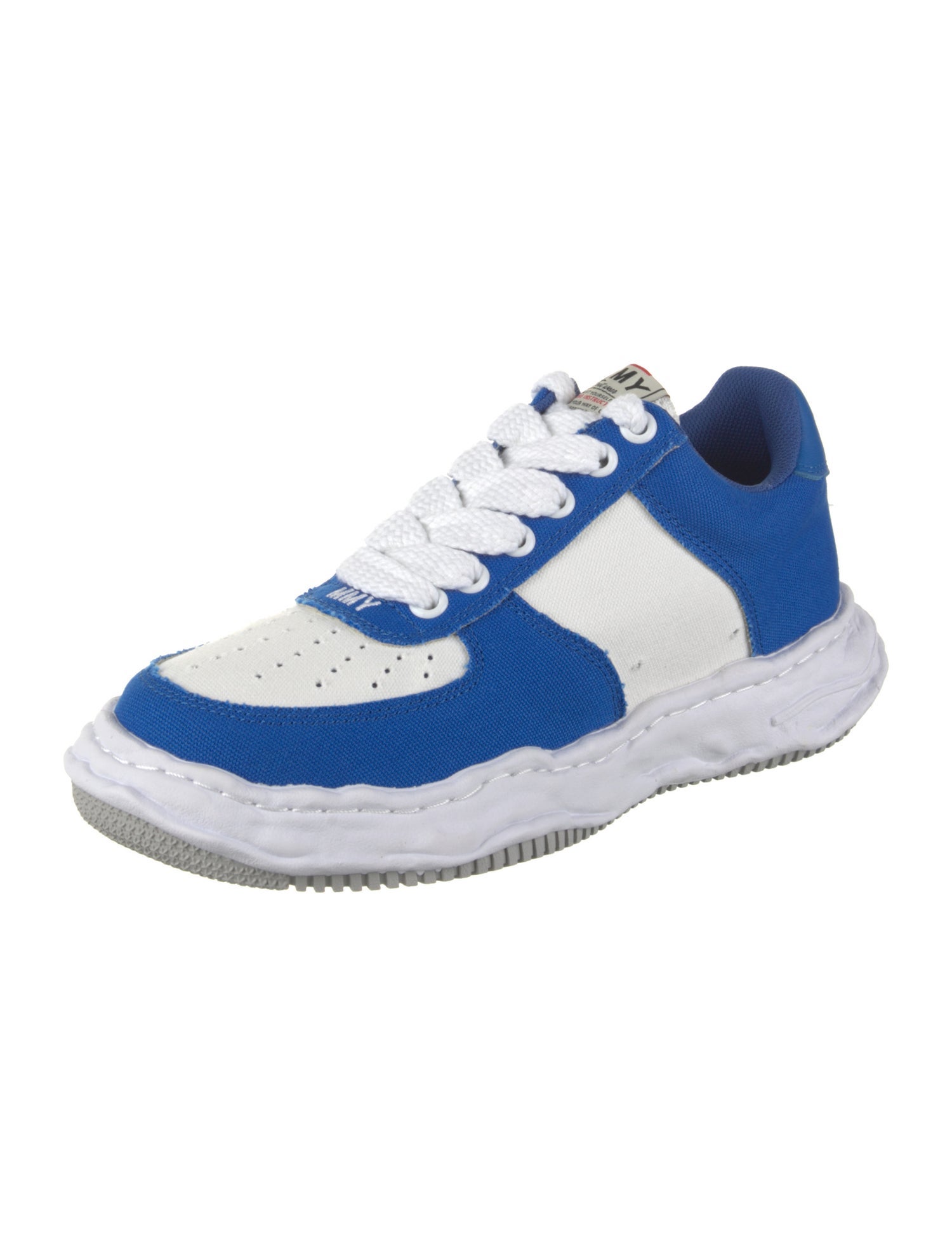 Maison Mihara Yasuhiro Canvas Colorblock Pattern Athletic Sneakers