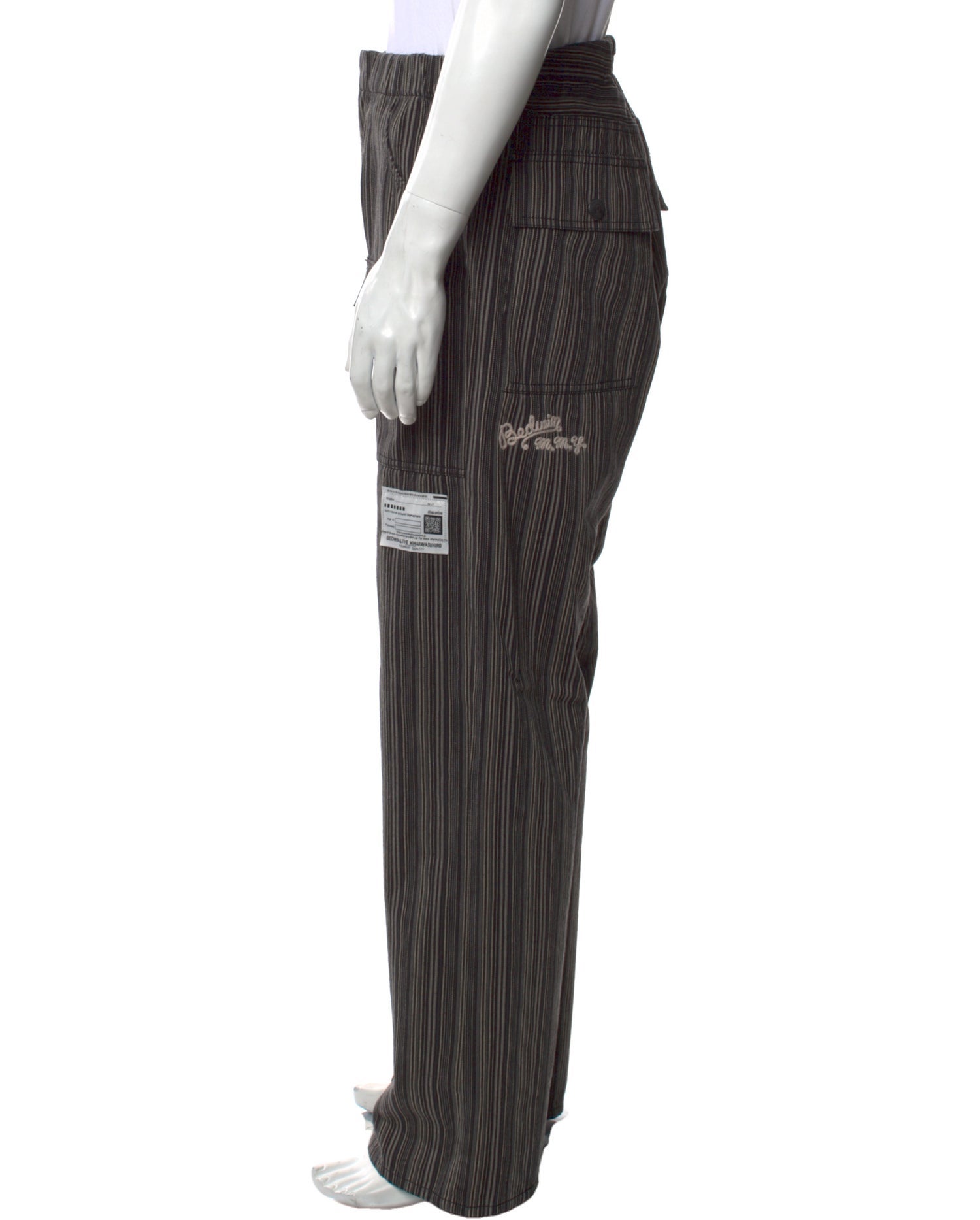 Maison Mihara Yasuhiro Striped Cargo Pants w/ Tags