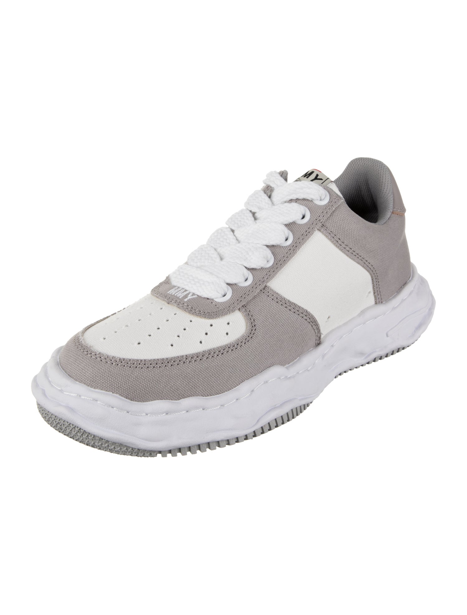Maison Mihara Yasuhiro Canvas Colorblock Pattern Sneakers w/ Tags