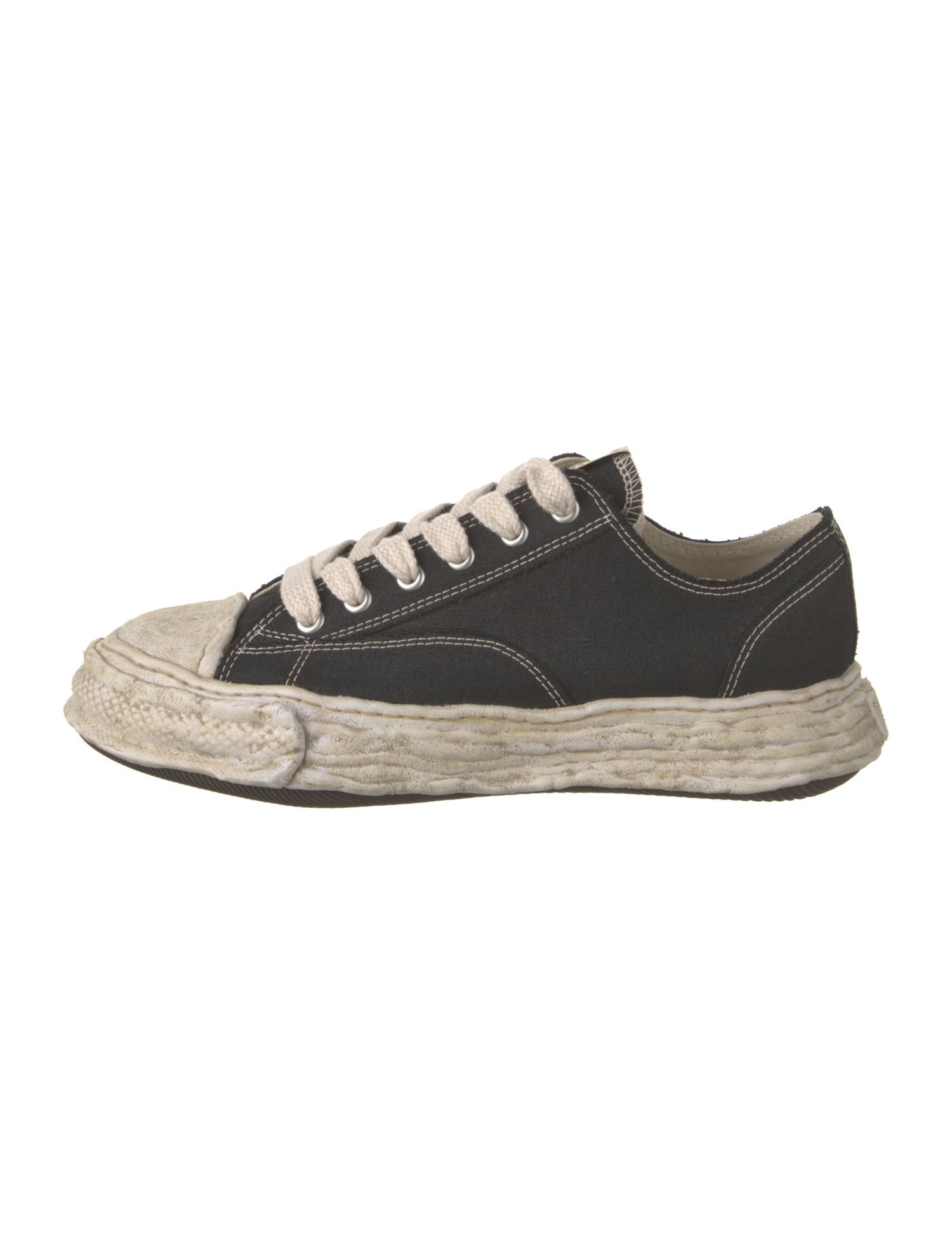 Maison Mihara Yasuhiro Canvas Distressed Accents Sneakers w/ Tags