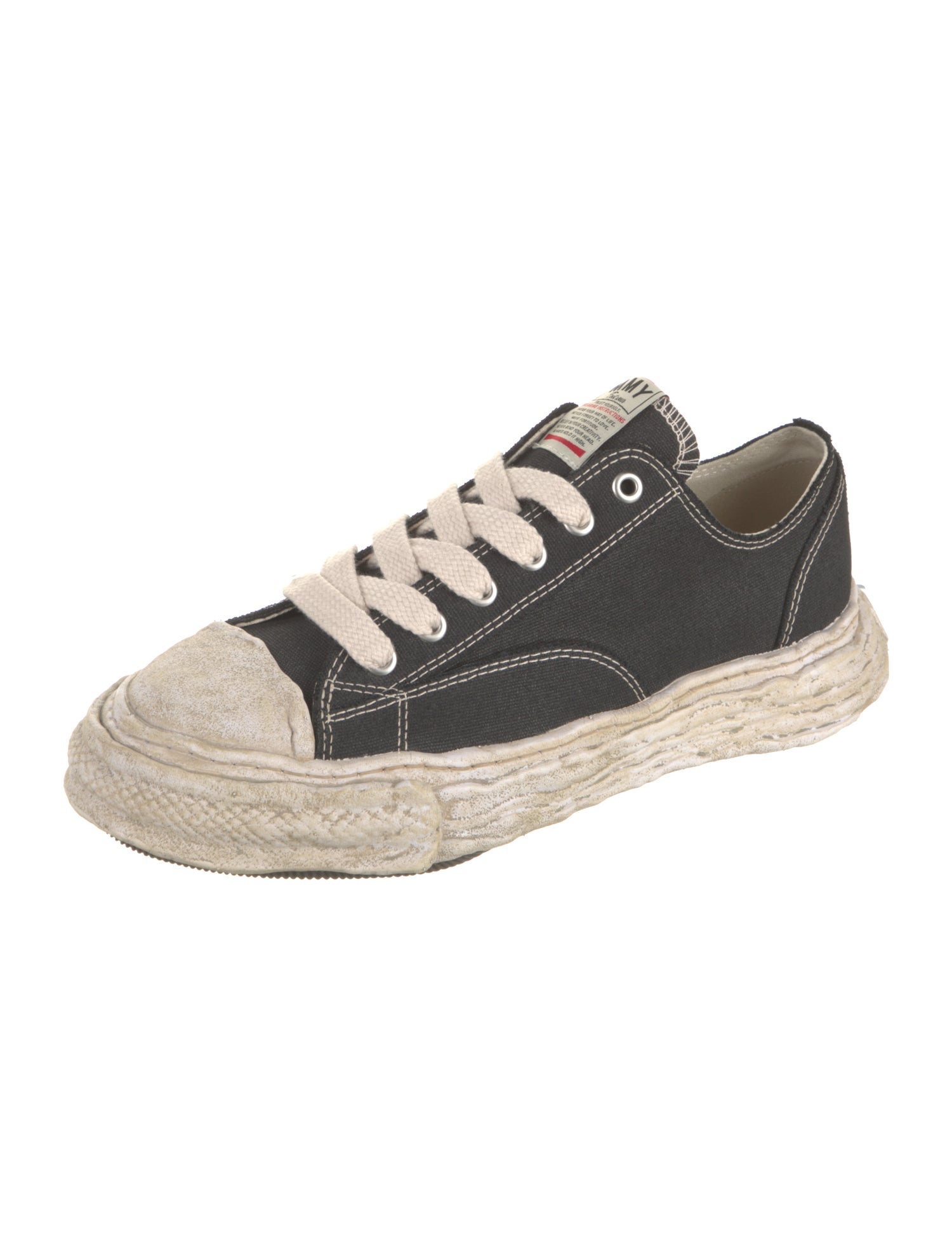 Maison Mihara Yasuhiro Canvas Distressed Accents Sneakers w/ Tags