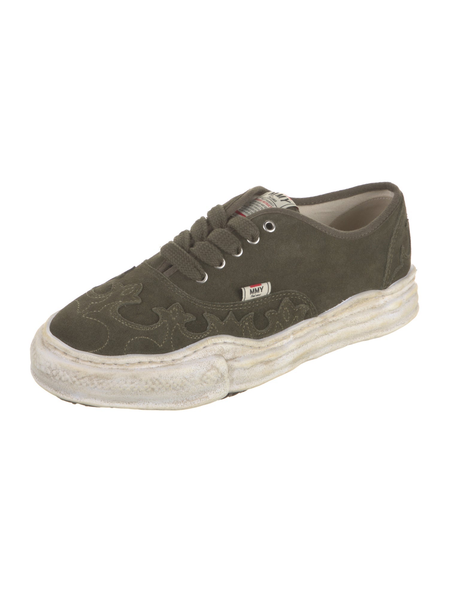 Maison Mihara Yasuhiro Suede Distressed Accents Sneakers w/ Tags