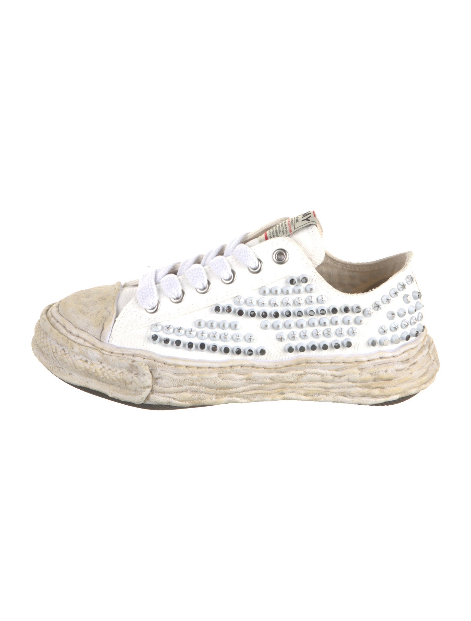 Maison Mihara Yasuhiro Canvas Printed Sneakers w/ Tags