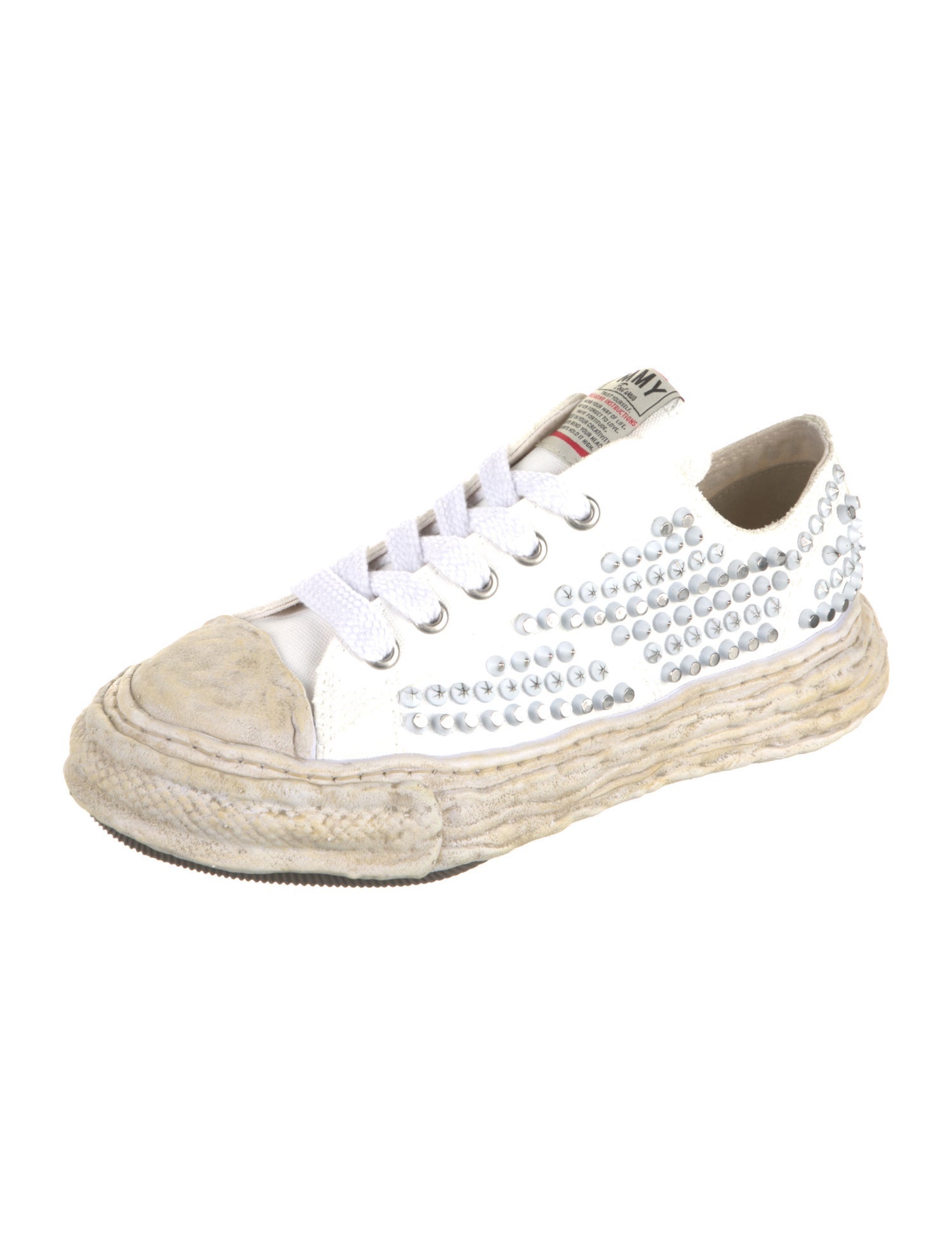 Maison Mihara Yasuhiro Canvas Printed Sneakers w/ Tags