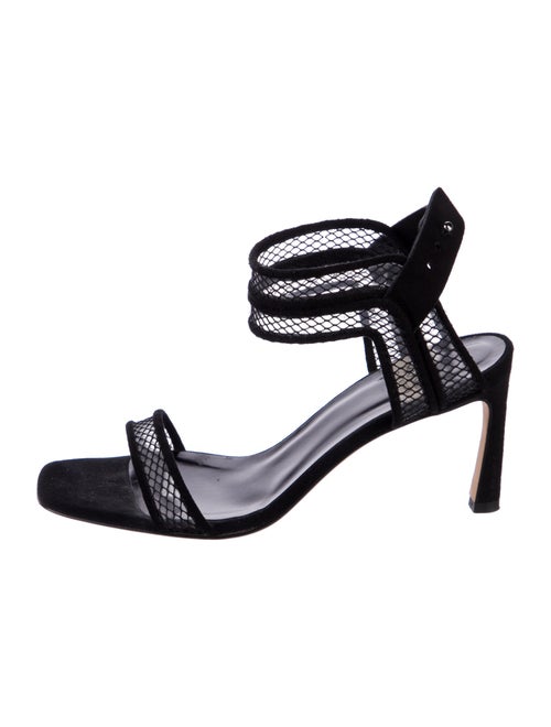 Marskinryyppy Suede Lace Pattern Slingback Sandals