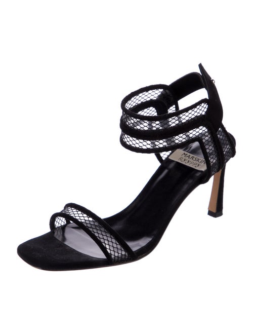 Marskinryyppy Suede Lace Pattern Slingback Sandals
