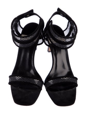 Marskinryyppy Suede Lace Pattern Slingback Sandals