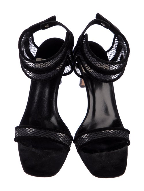 Marskinryyppy Suede Lace Pattern Slingback Sandals