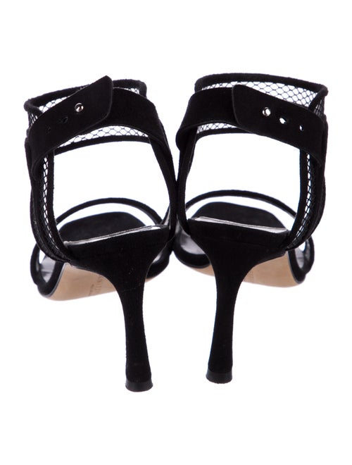 Marskinryyppy Suede Lace Pattern Slingback Sandals