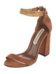 Marskinryyppy Suede Chain-Link Accents Sandals