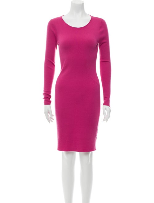 Manrico Cashmere Cashmere Knee-Length Dress Pink