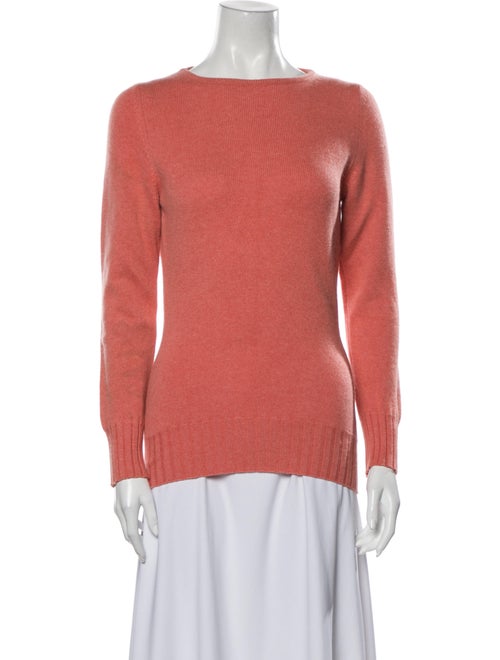 Manrico Cashmere Cashmere Crew Neck Sweater Pink