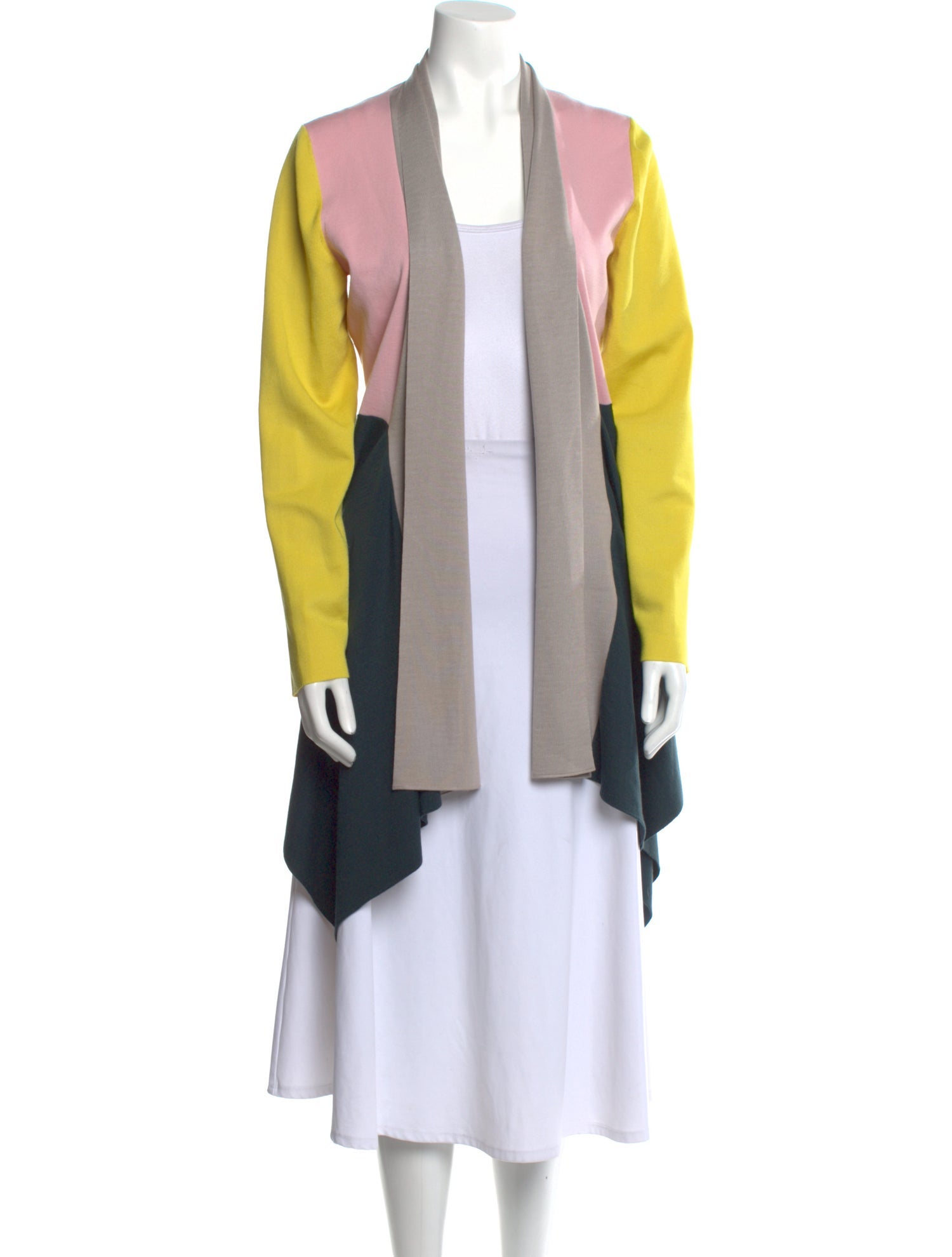 Manrico Cashmere Cashmere Colorblock Pattern Sweater