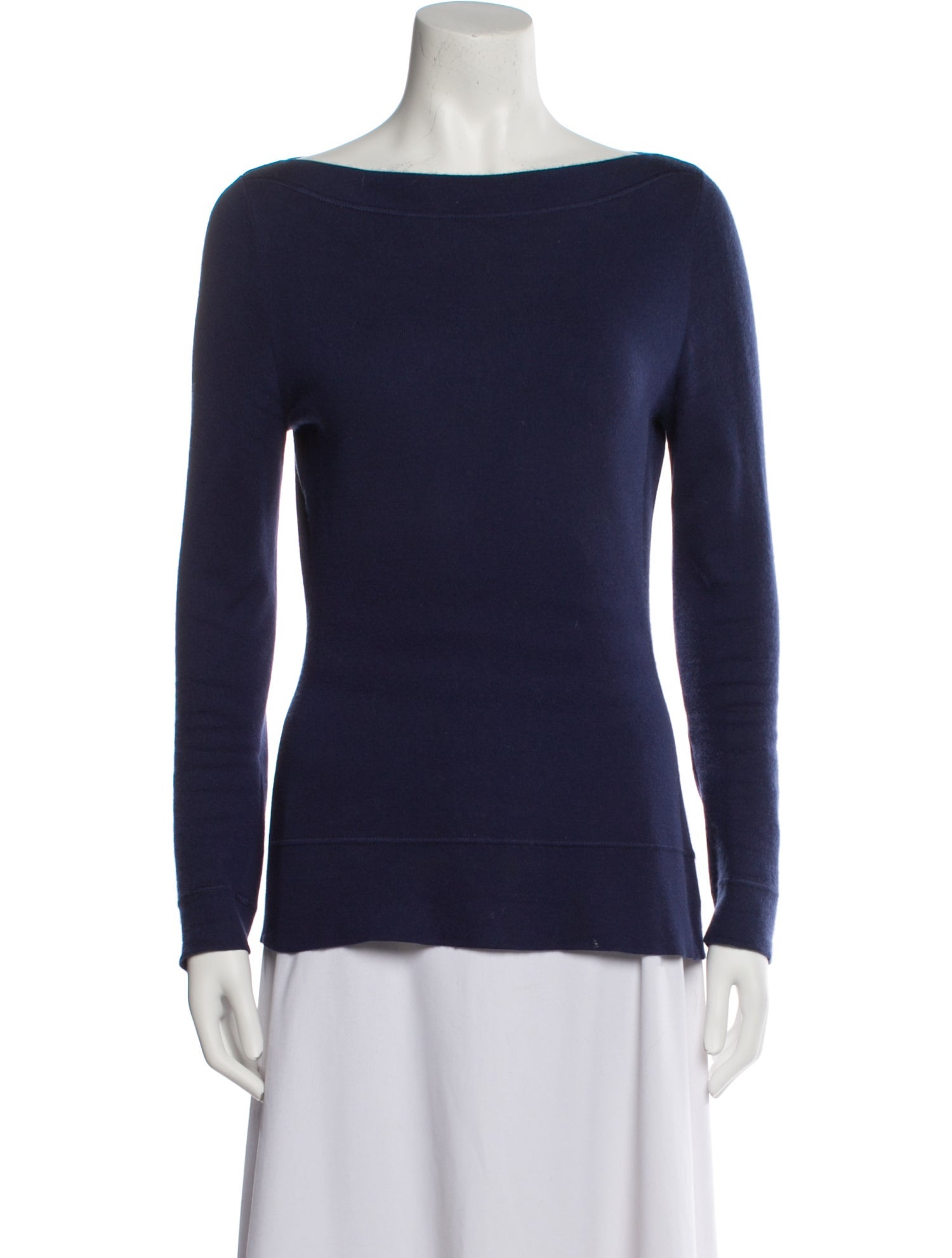Manrico Cashmere Cashmere Bateau Neckline Sweater