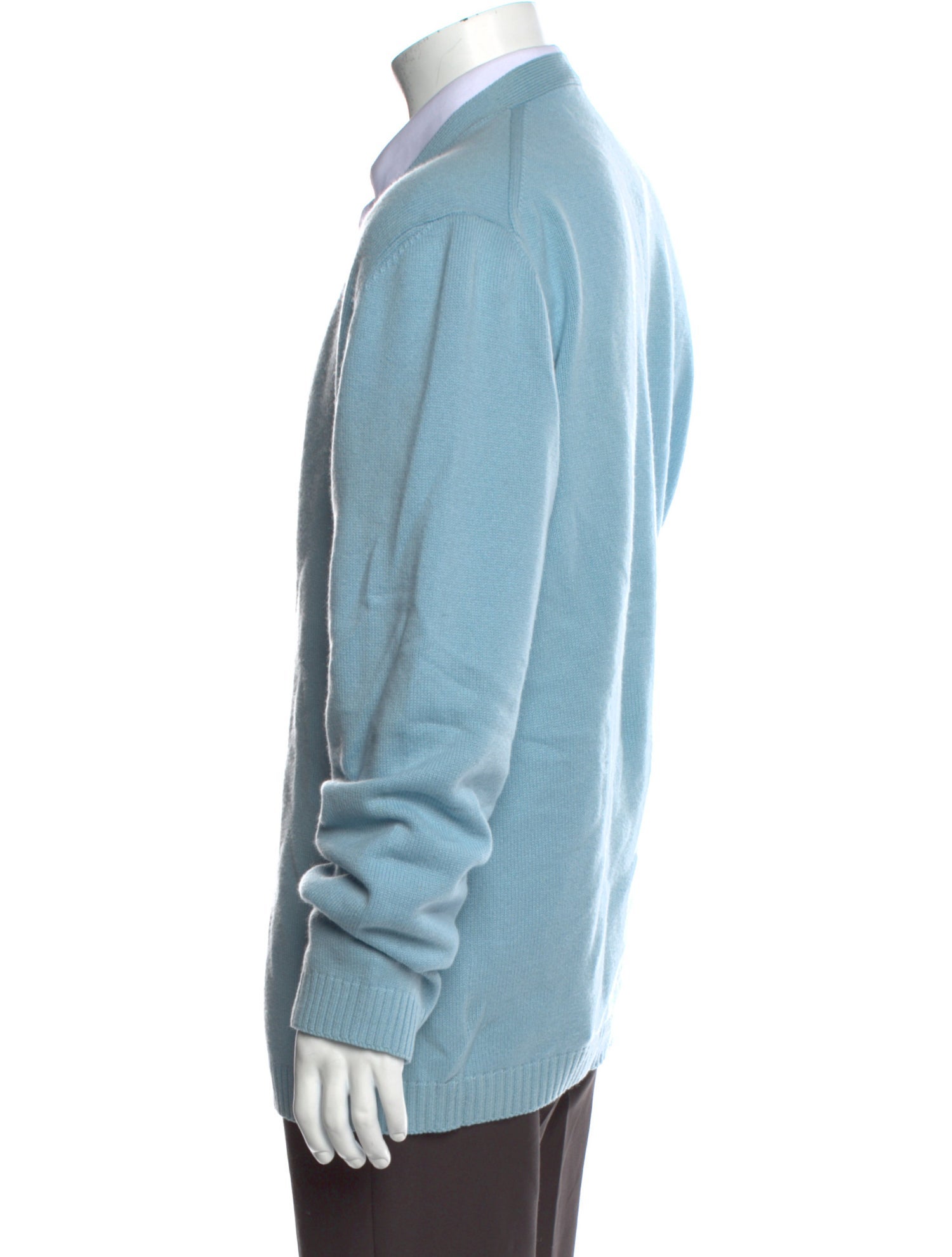 Manrico Cashmere Cashmere Mock Neck Cardigan