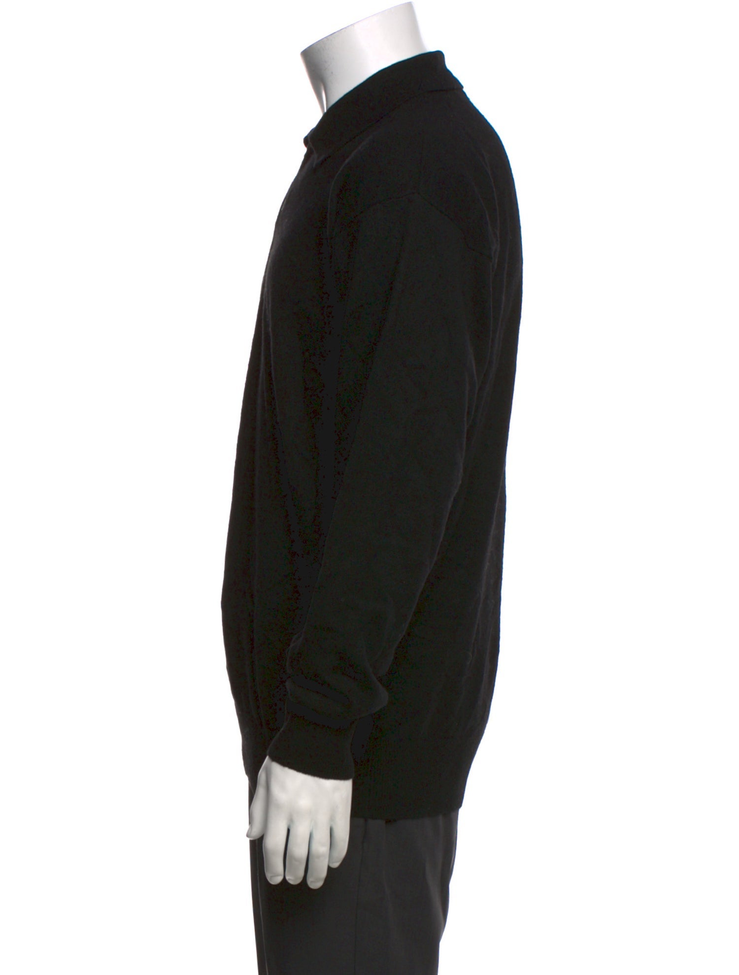 Manrico Cashmere Cashmere Collar Polo Sweater