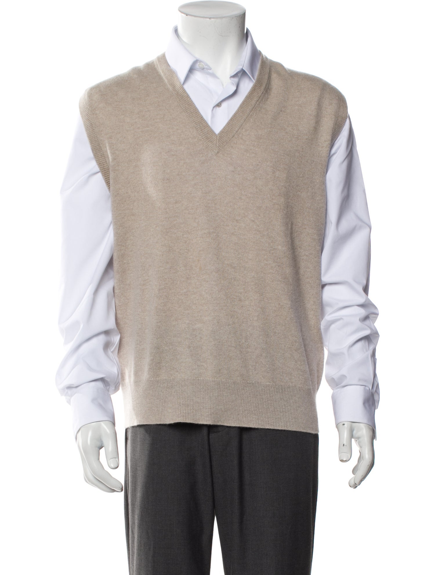 Manrico Cashmere Cashmere V-Neck Sweater Vest