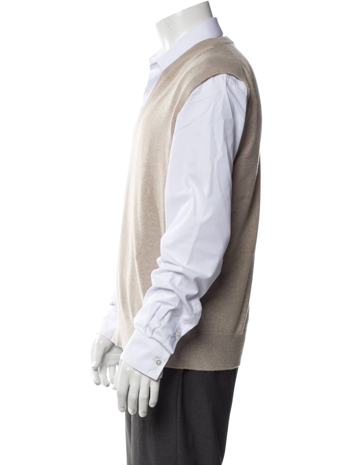 Manrico Cashmere Cashmere V-Neck Sweater Vest