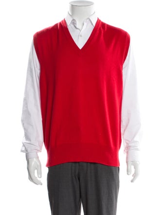 Manrico Cashmere Cashmere V-Neck Sweater Vest