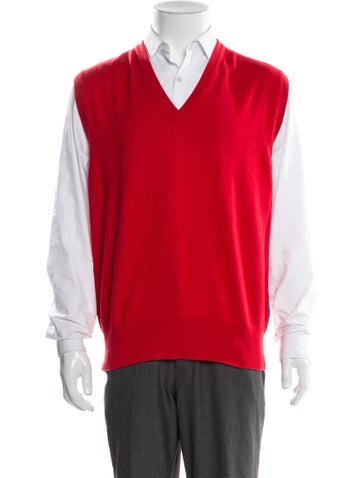 Manrico Cashmere Sweaters V-Neck Sweater Vest L