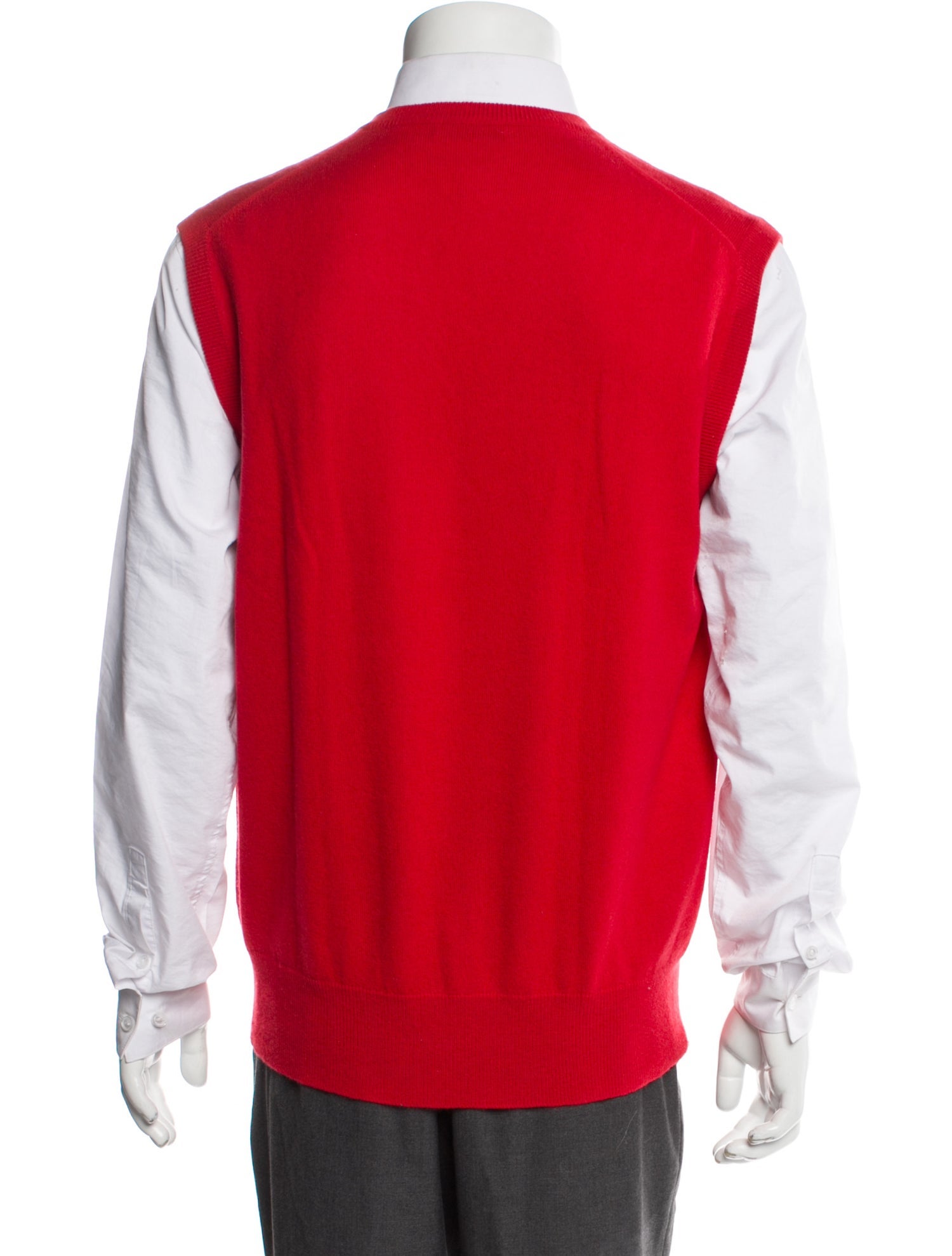 Manrico Cashmere Cashmere V-Neck Sweater Vest