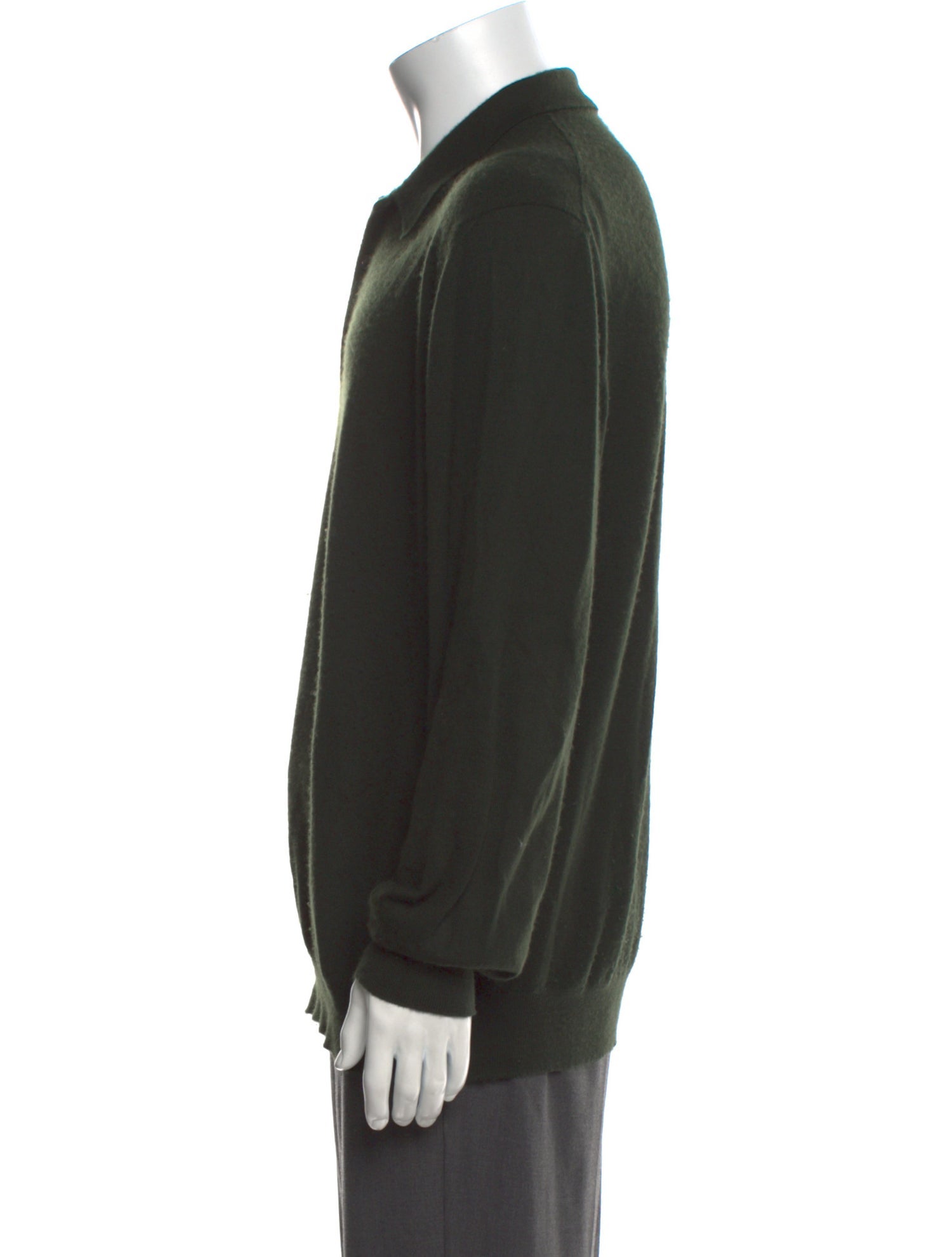 Manrico Cashmere Cashmere Collar Polo Sweater