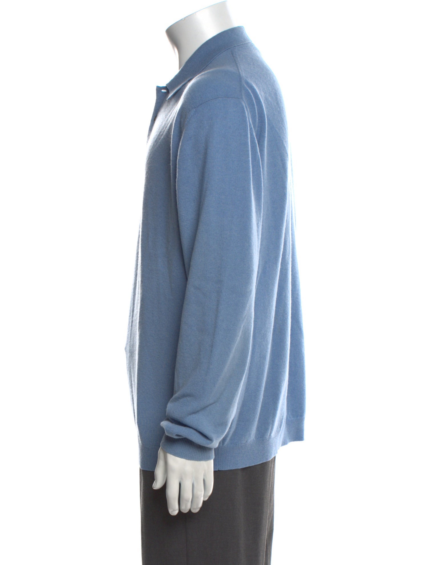 Manrico Cashmere Cashmere Collar Polo Sweater