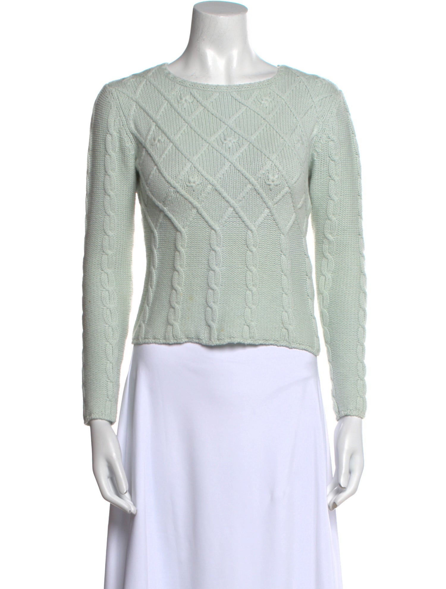 Manrico Cashmere Bateau Neckline Sweater