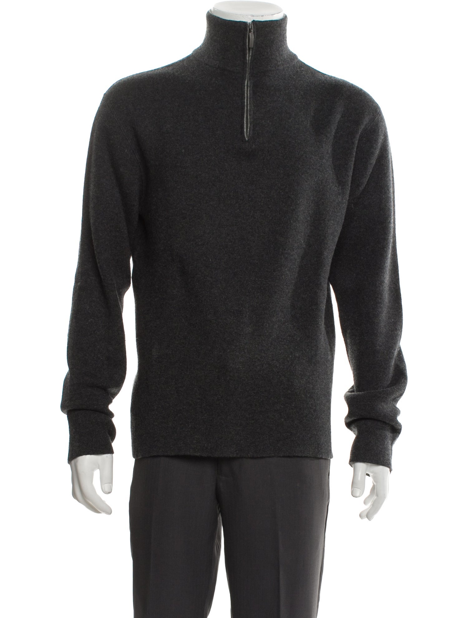 Manrico Cashmere Cashmere Turtleneck Polo Sweater