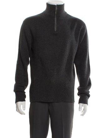 Manrico Cashmere Cashmere Turtleneck Polo Sweater