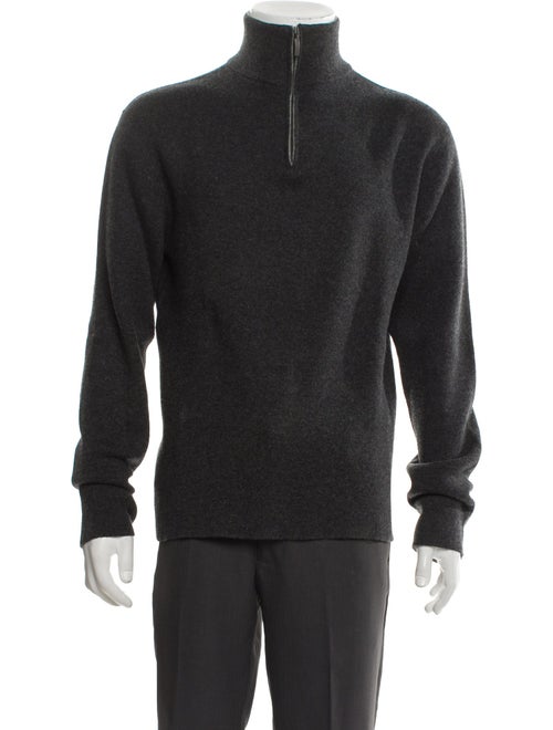 Manrico Cashmere Cashmere Turtleneck Polo Sweater