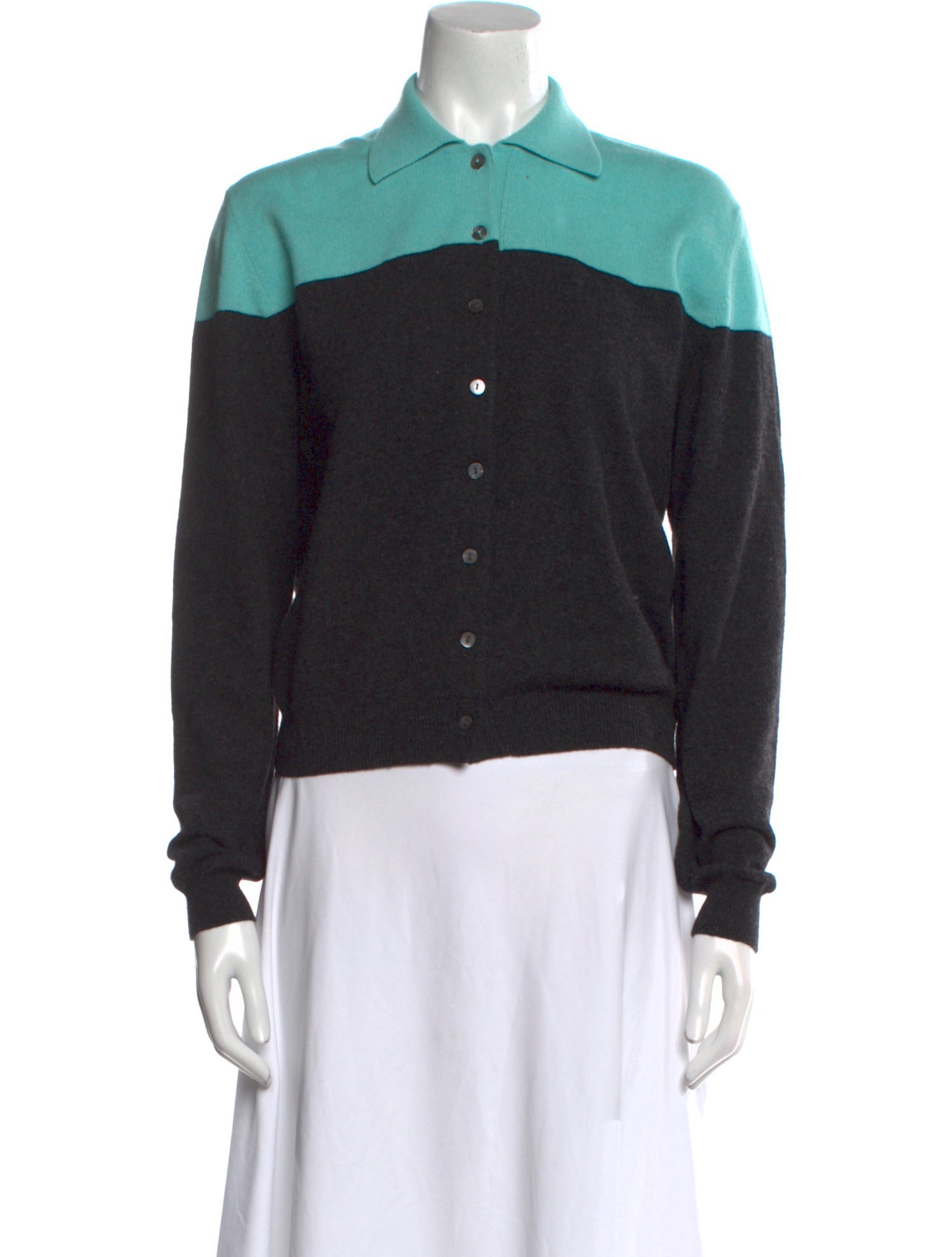 Manrico Cashmere Cashmere Colorblock Pattern Sweater